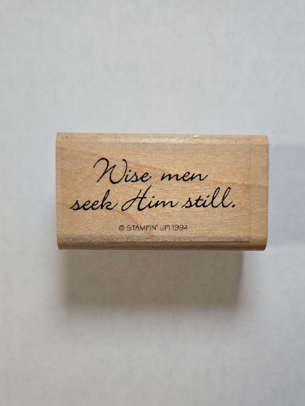 Stampin' Up! 1994 Sentiment Craft Stamp